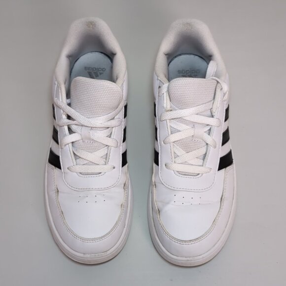 Adidas Unisex Breaknet Sneakers Tennis Court Lace Up Faux Leather Size 6 Shoes - Picture 2 of 11